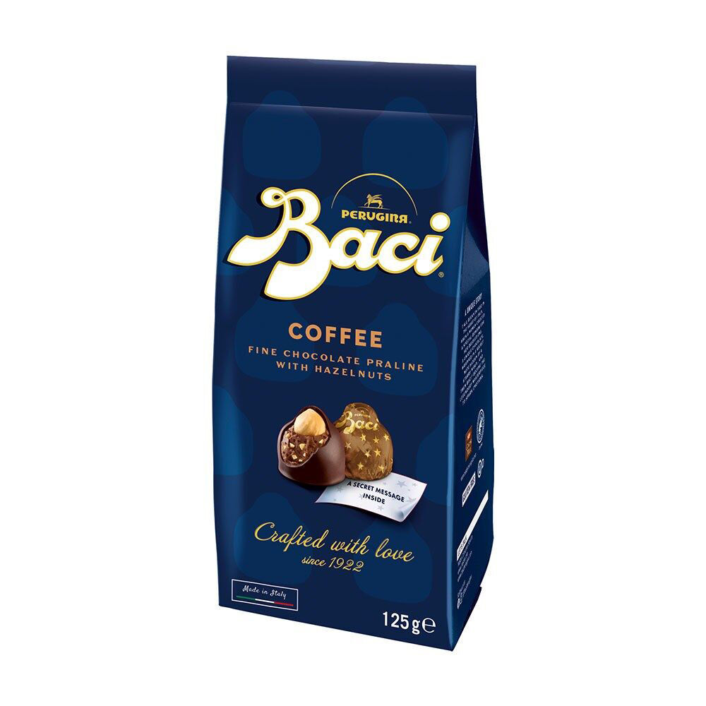 4PK Baci Caffe Bag Chocolate Prailines w/Hazelnuts & Coffee 125g