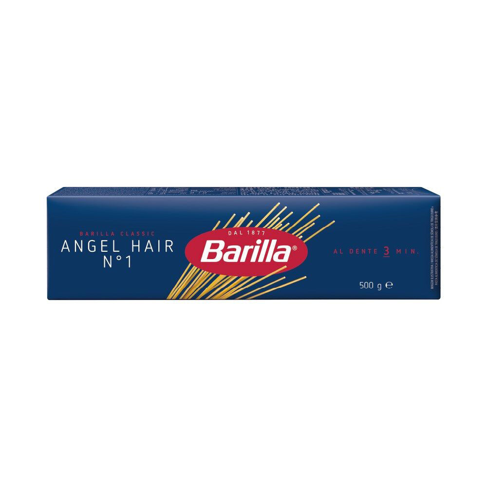24PK Barilla Angel Hair No.1 Dry Durum Wheat Pasta 500g
