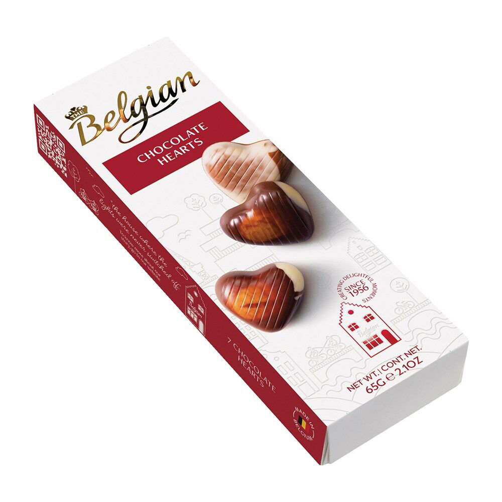 10x 7pc The Belgian Chocolate Hearts Mixed Truffles Gift Pack 65g