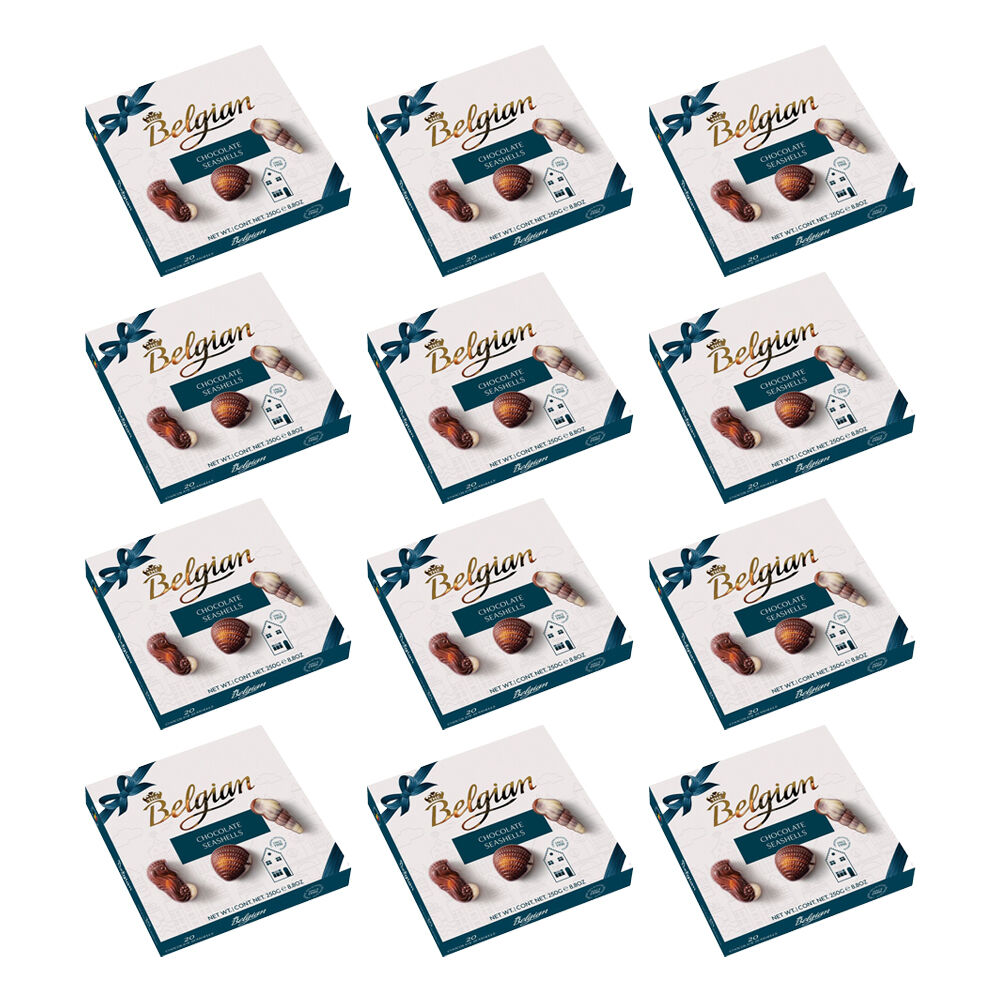 12x 20pc The Belgian Chocolate Seashells Mixed Truffles Gift Pack 250g