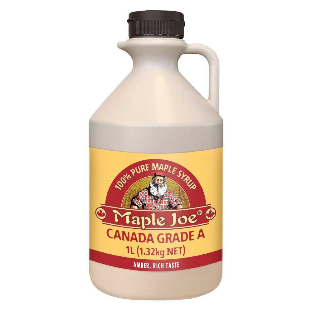 6PK Maple Joe Amber Canadian Grade A 100% Pure Syrup 1L