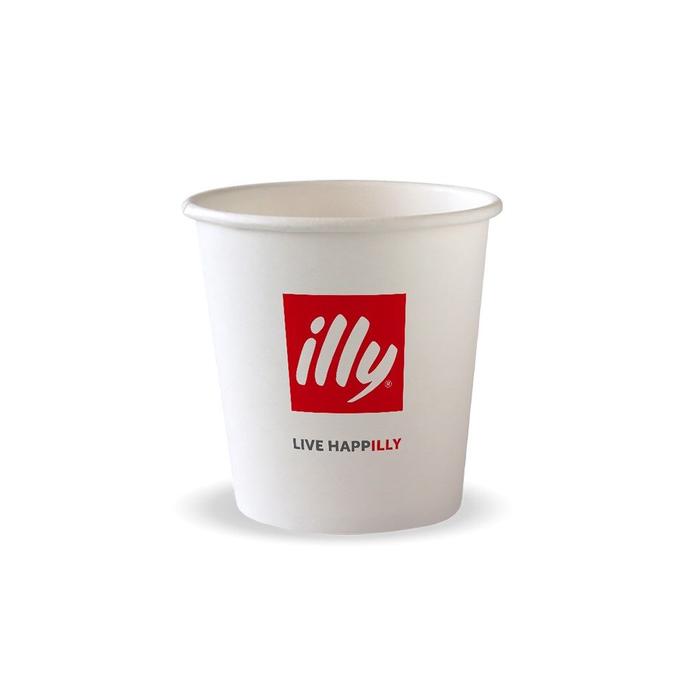 2000pc illy Branded Takeaway Coffee/Hot Drink Cups 4oz/120ml