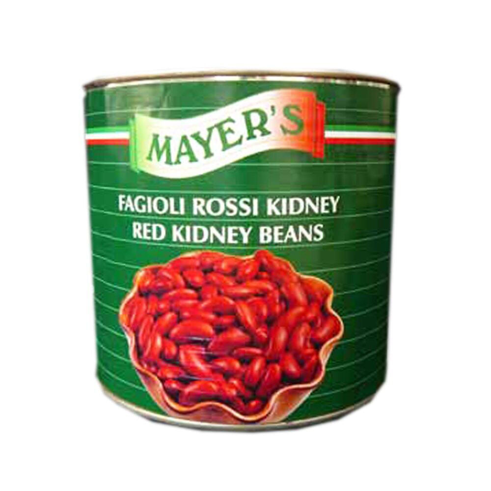 6PK Mayers Tinned Red Kidney Beans Bulk Pack for Home/Catering 2.5kg