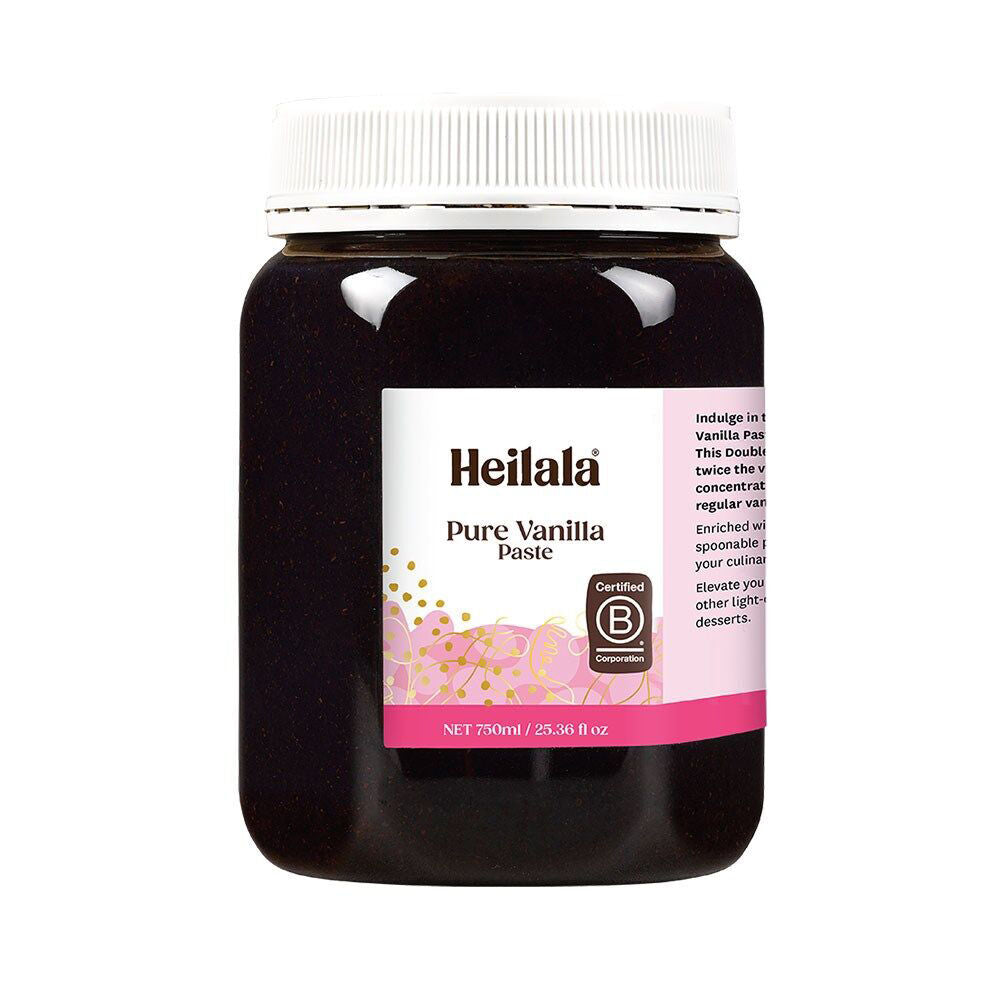 6PK Heilala Pure Vanilla Paste with Seeds Bulk Pack Baking/Flavouring 750ml