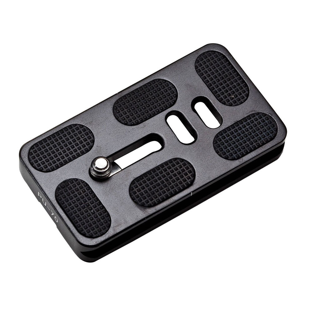 Benro PU70 Arca-Swiss Style QR Plate Tripod Camera Mount Accessory Black