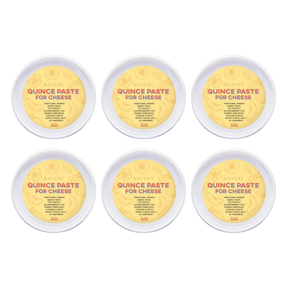 6PK Mayers Quince Paste Ready To Use For Cheese Brie Camembert 240g Tub