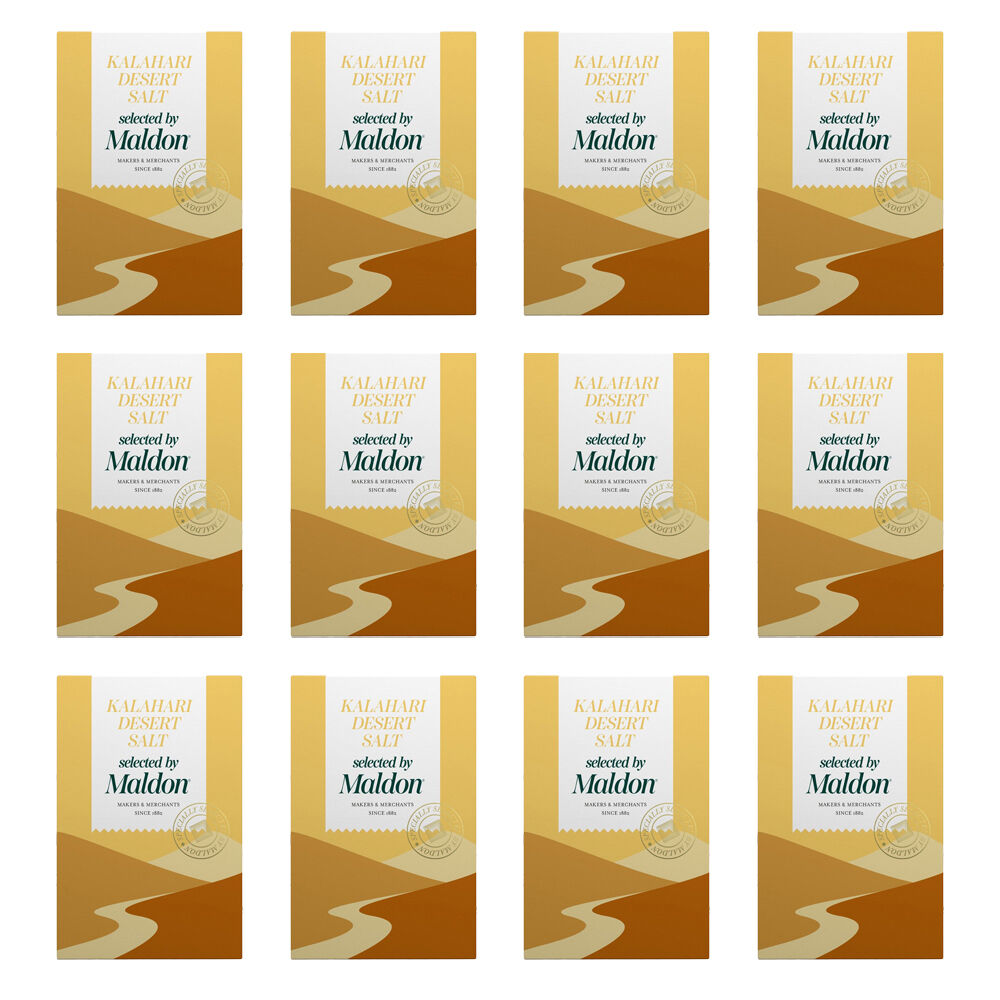 12PK Maldon Kalahari Desert Ancient Salt Specially Selected Bulk Pack 250g