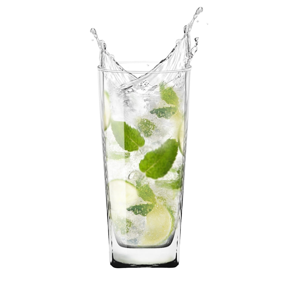 6pc Ocean Plaza 320ml Hi Ball Glass Drinkware Set - Clear