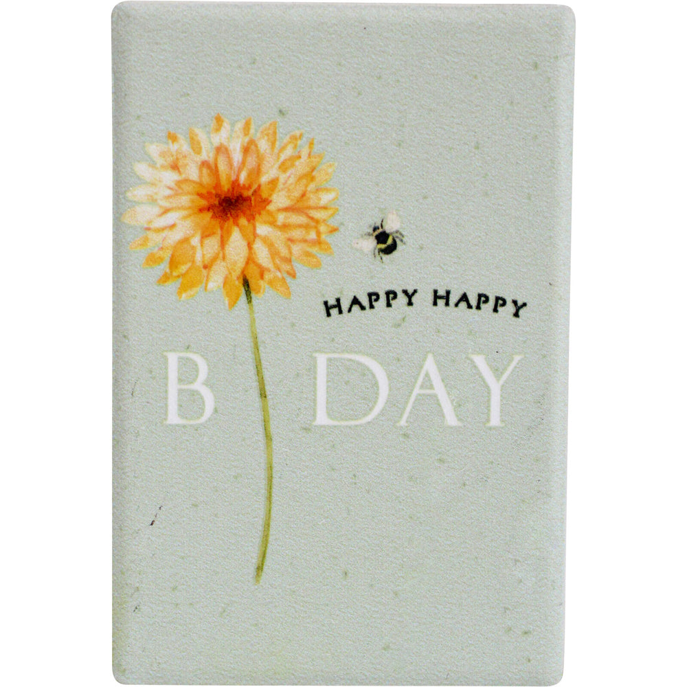 6PK LVD Birthday Ceramic 9cm Fridge Magnet Home Decor Rectangle
