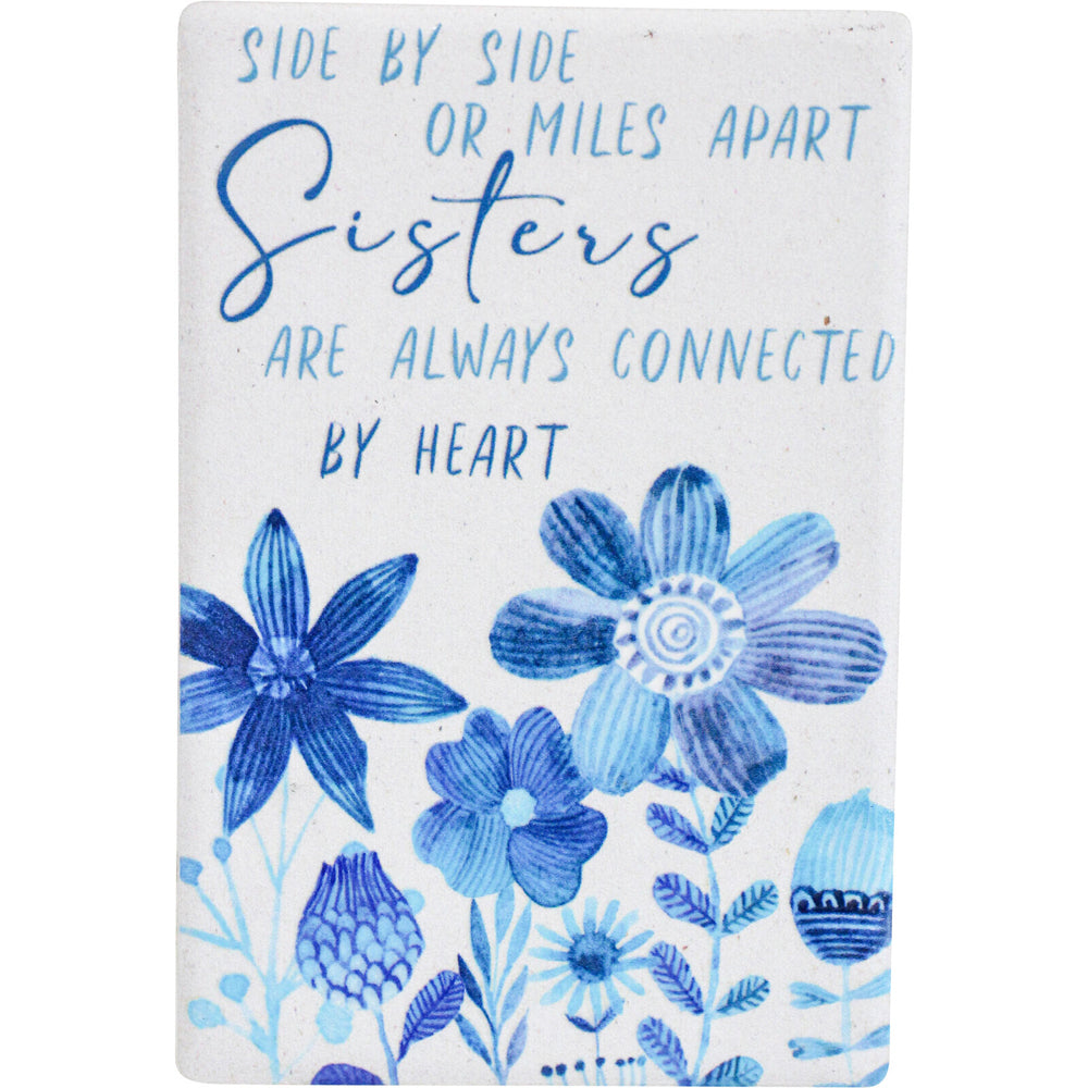 6PK LVD Sisters Ceramic 9cm Fridge Magnet Home Decor Rectangle