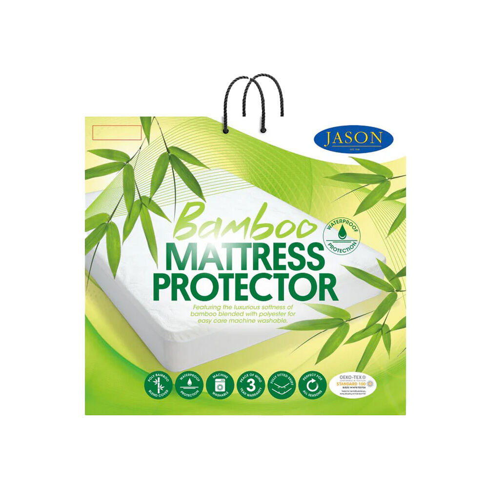 Jason Commercial Super King Bamboo Mattress Protectors 203x203cm