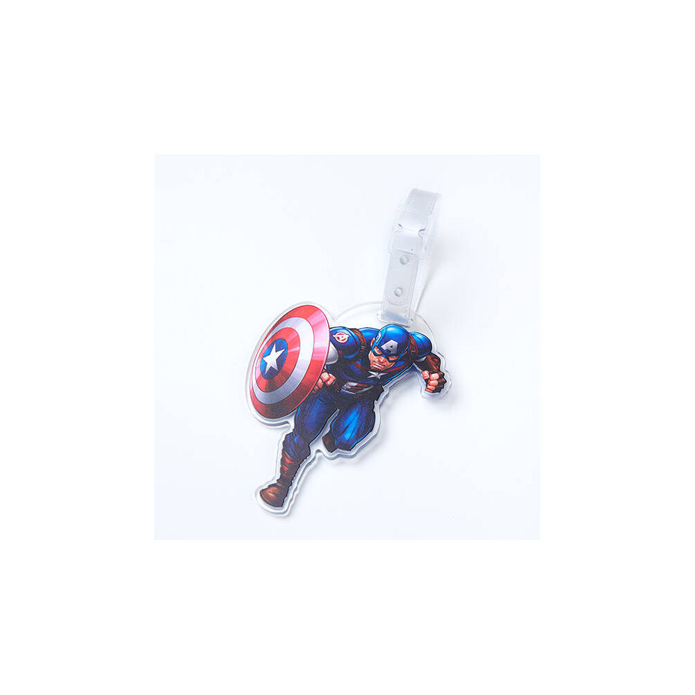 4PK Marvel Luggage Tag Identity Label - Captain America