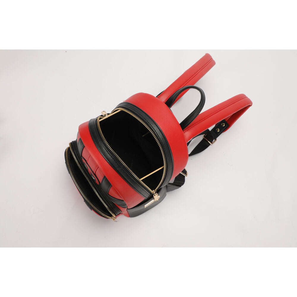 Marvel Deadpool Deluxe PU Leather Backpack 25x12cm - Black/Red