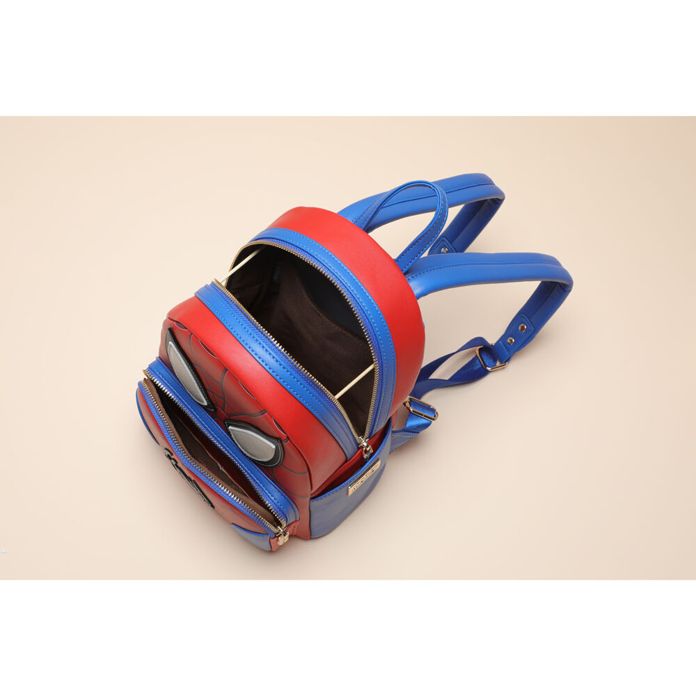 Marvel Spiderman Deluxe PU Leather Kids Backpack 25x29cm - Red