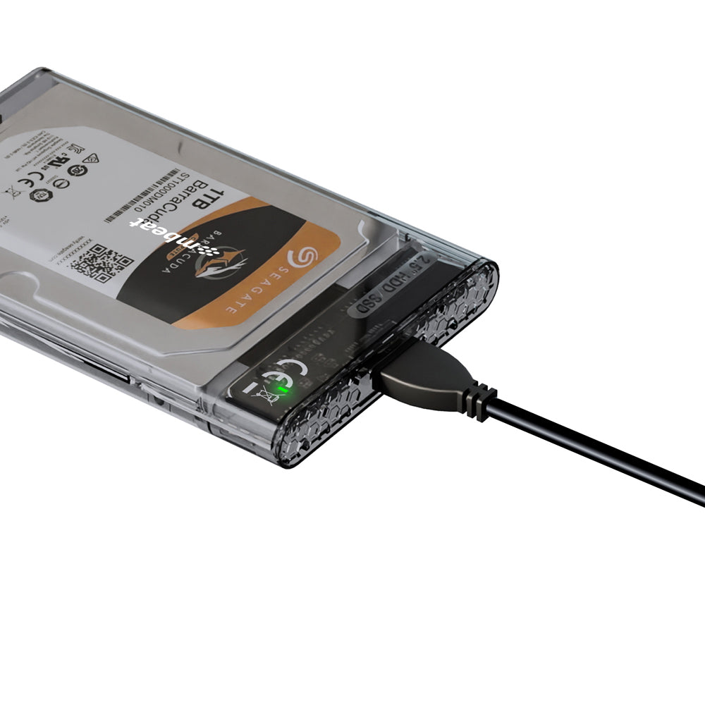 Mbeat A1 See-Through USB 3.0 2.5" SATA HDD Enclosure - Black
