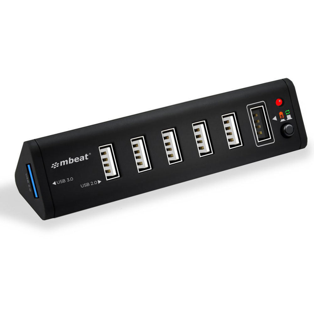 mbeat 7 Port Charger Station USB 3.0 x 1 + USB 2.0 x 6 Hub/2.1A Smart Charging