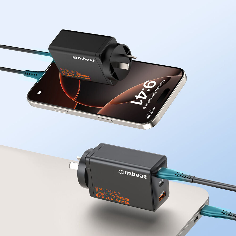 Mbeat Gorilla Power 100W Gan II USB-C Charging Plug