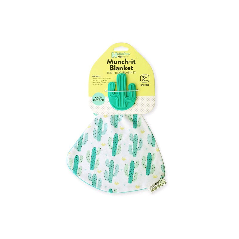 Malarkey Kids Munch-it Baby Chewing Blanket Silicone Cacti Cutie