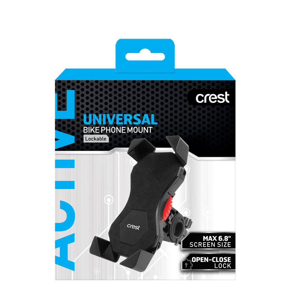 Crest Lockable Handlebar Universal Bike Phone Mount