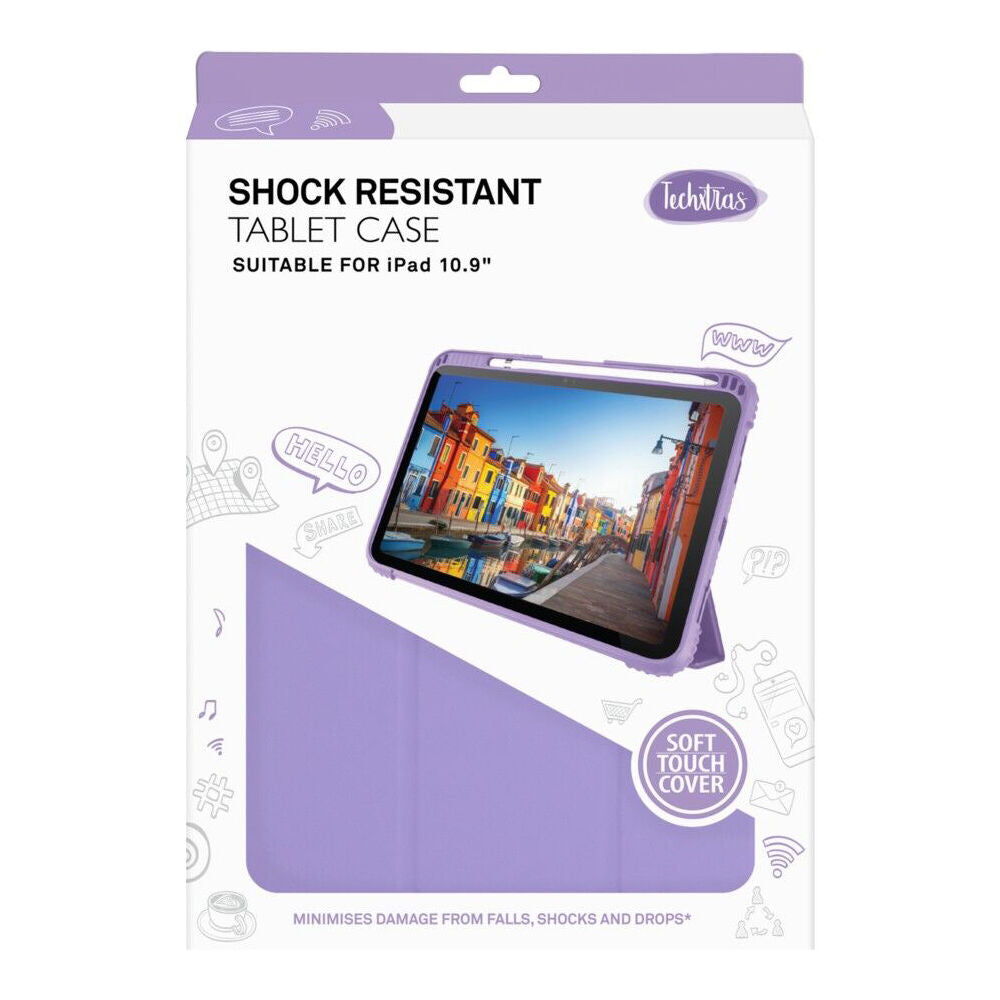 Techxtras Shock Resistant Tablet Case for iPad 10.9" Lavender