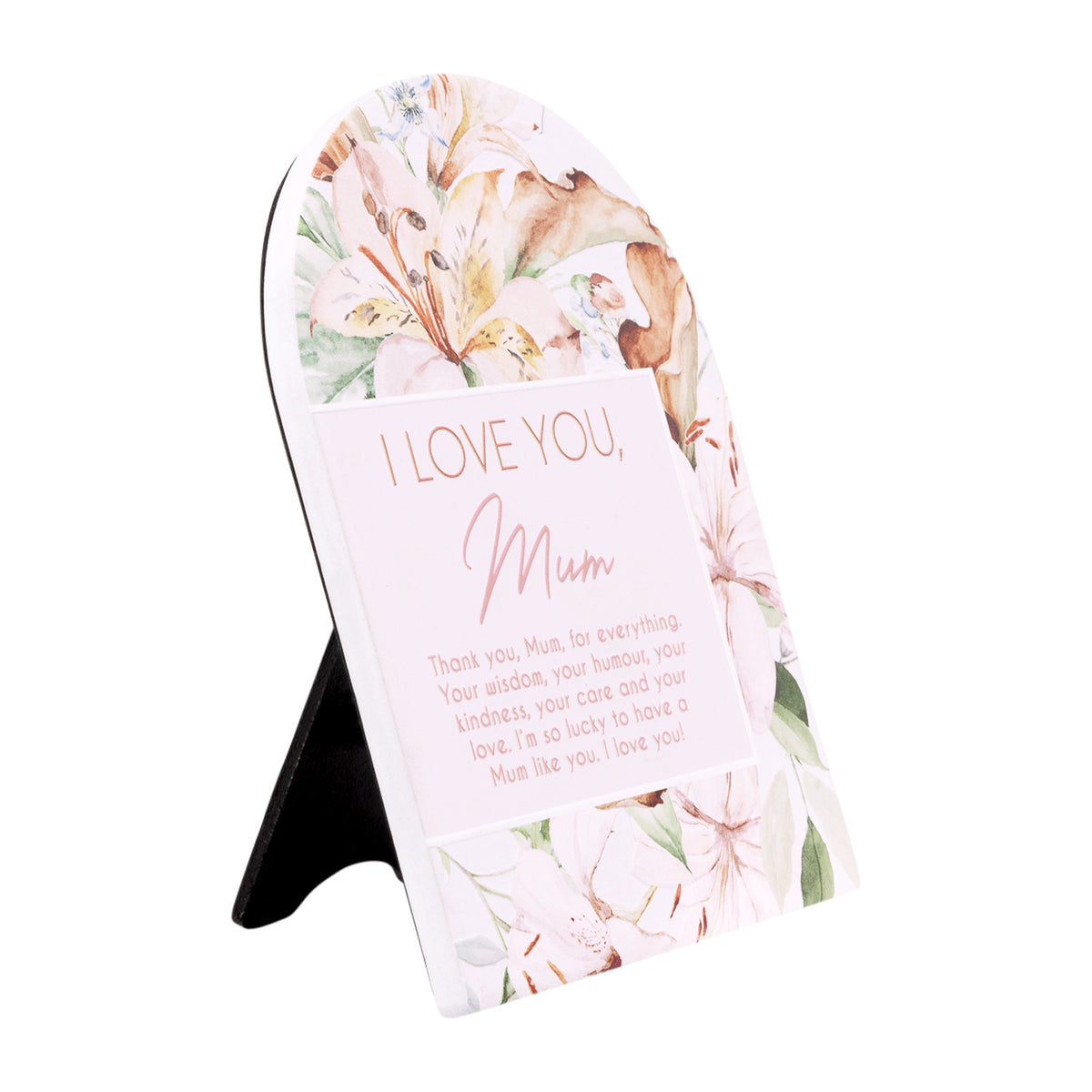 2PK Splosh Mothers Day Love You Verse Quote Plaque Standing Decor 14cm