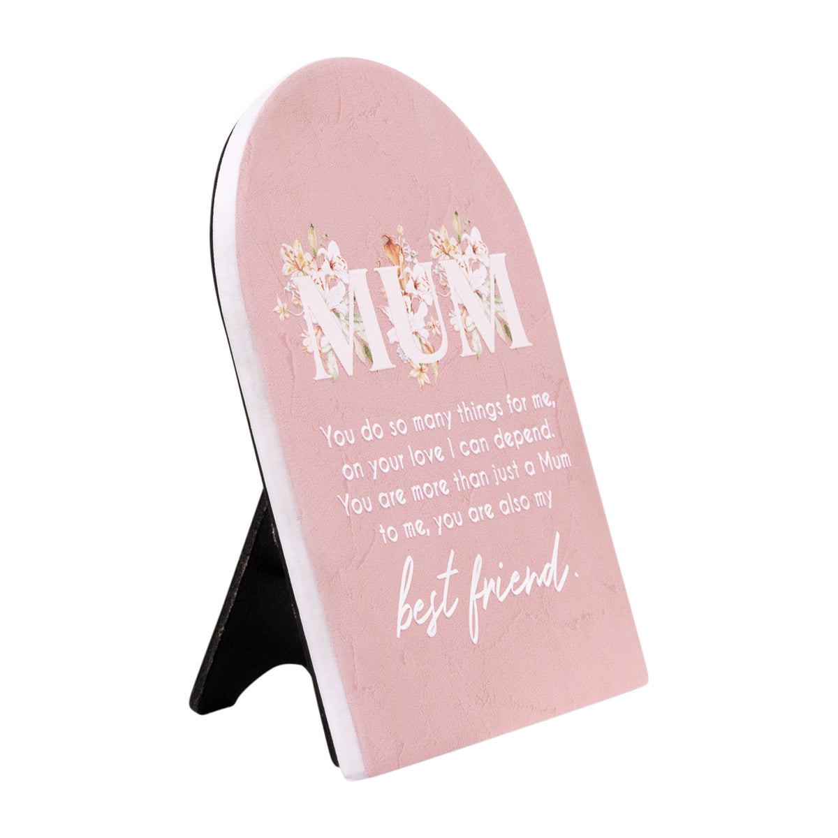 2PK Splosh Mothers Day Best Friend Verse Quote Plaque Standing Decor 14cm