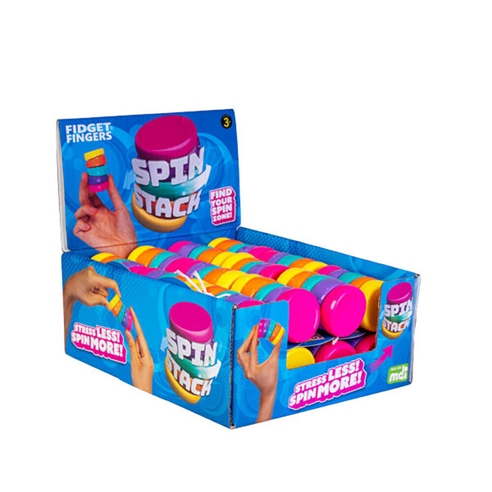 6PK MDI Spin Stack Fidget Finger Kids/Children Sensory Toy 3y+