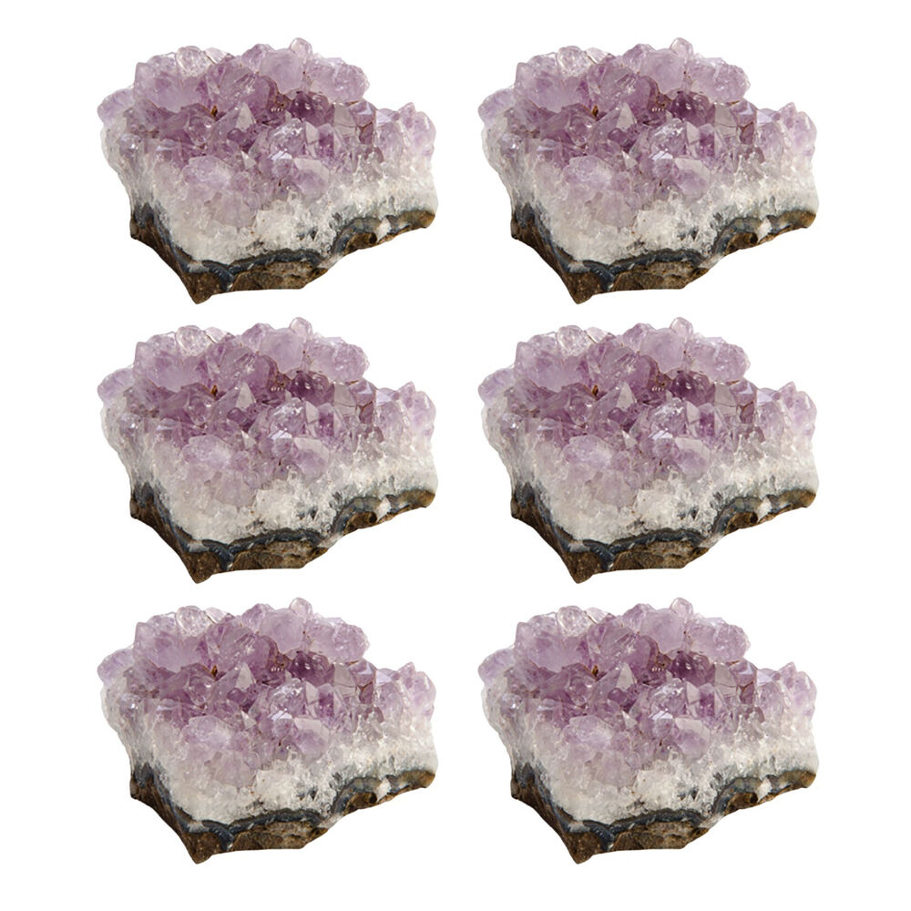 6PK Wishstone Gemstone Purple Amethyst Wellness Stone Purple