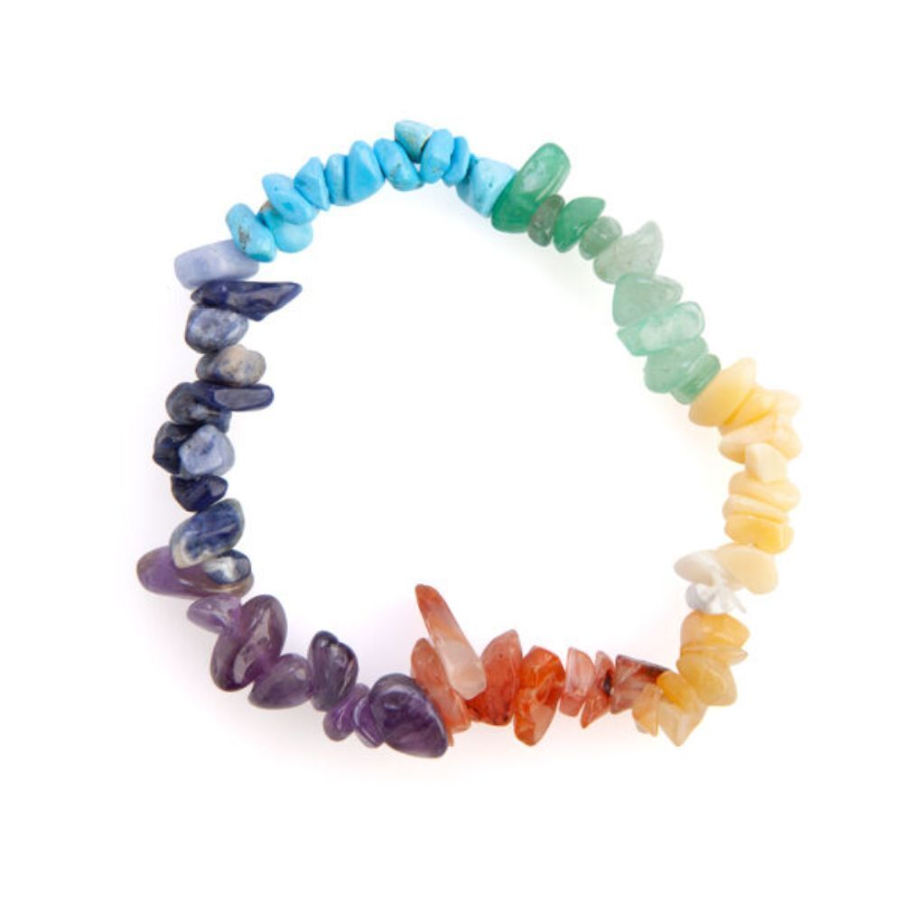 5PK Wishstone Gemstone Bracelet Chakra Wellness Stone Accessory