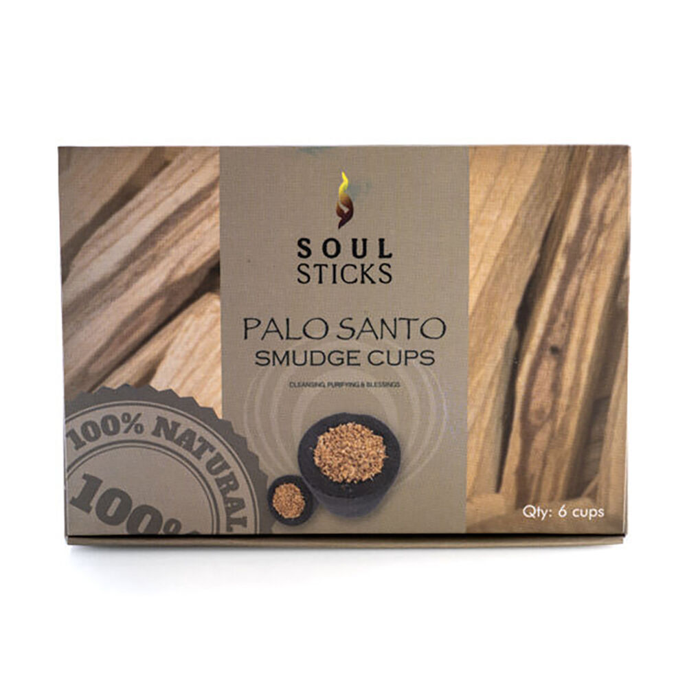4x 6pc Wild Scents Incense Cup Palo Santo w/ Metal Holder Home Fragrance Decor