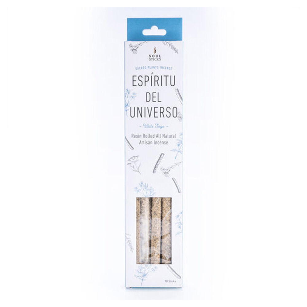 6PK Wild Scents Hand-Rolled Resin Incense Scented Sticks White Sage 23x1x1cm