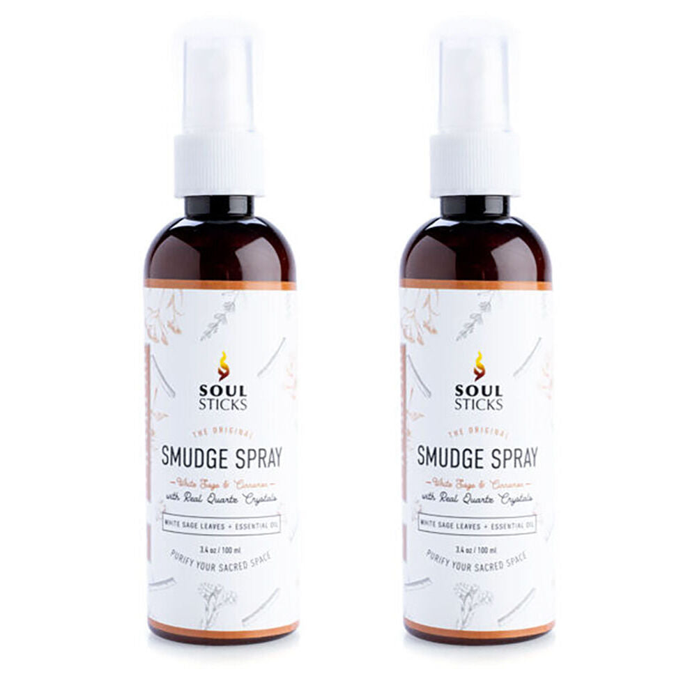 2PK Wild Scents Smudge Sprays White Sage & Cinnamon Aroma Home Fragrance 100ml