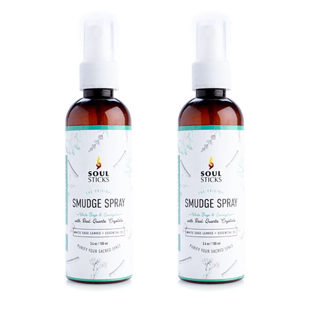 2PK Wild Scents Smudge Sprays White Sage & Eucalyptus Scent Fragrance 100ml