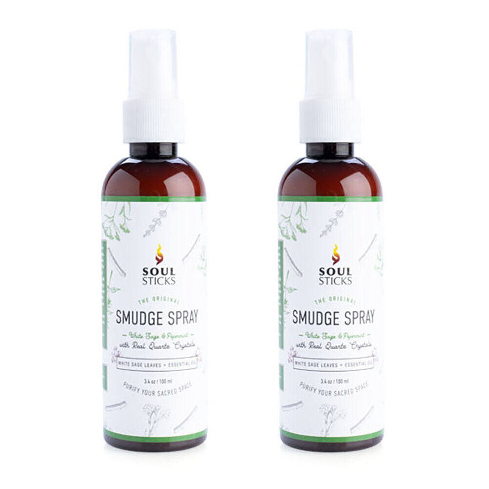 2PK Wild Scents Smudge Sprays White Sage & Peppermint Scent Fragrance 100ml