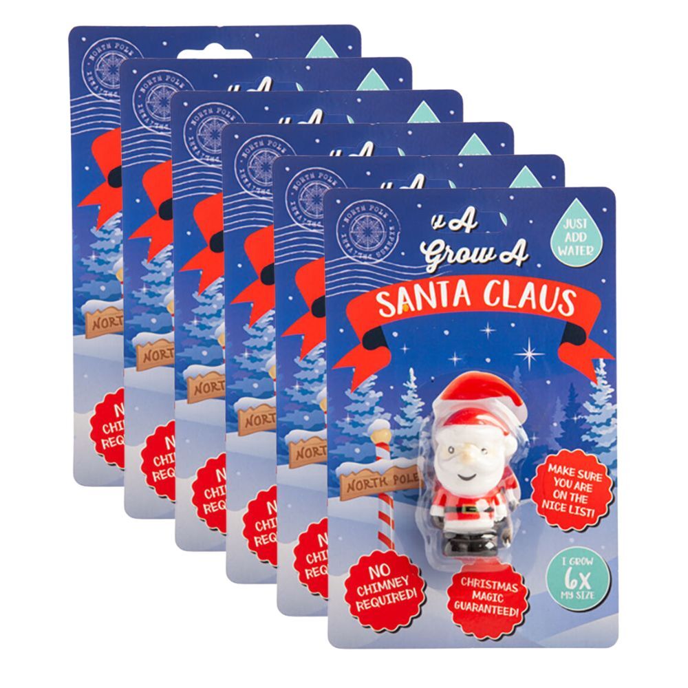 6PK MDI Grow a Santa Kids Activity Fun Play Interactive/Educational Toy