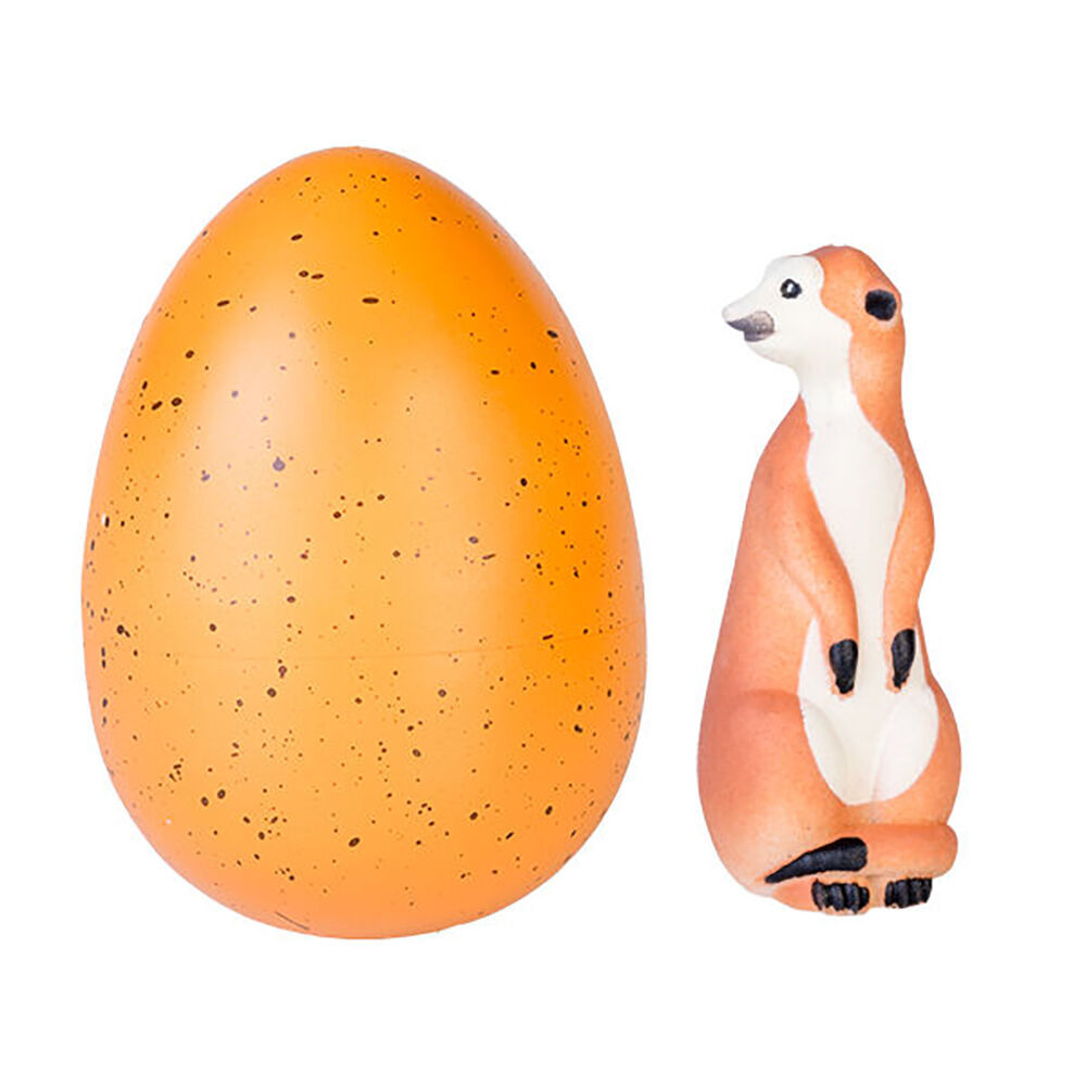 3PK Meerkat Jumbo Grow Egg Animal Kids Toy 10x15cm Assorted
