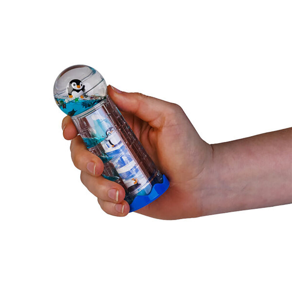 Penguin Island Liquid Timer Kaleidoscope Penguin Sensory Desk Toy 5x13cm