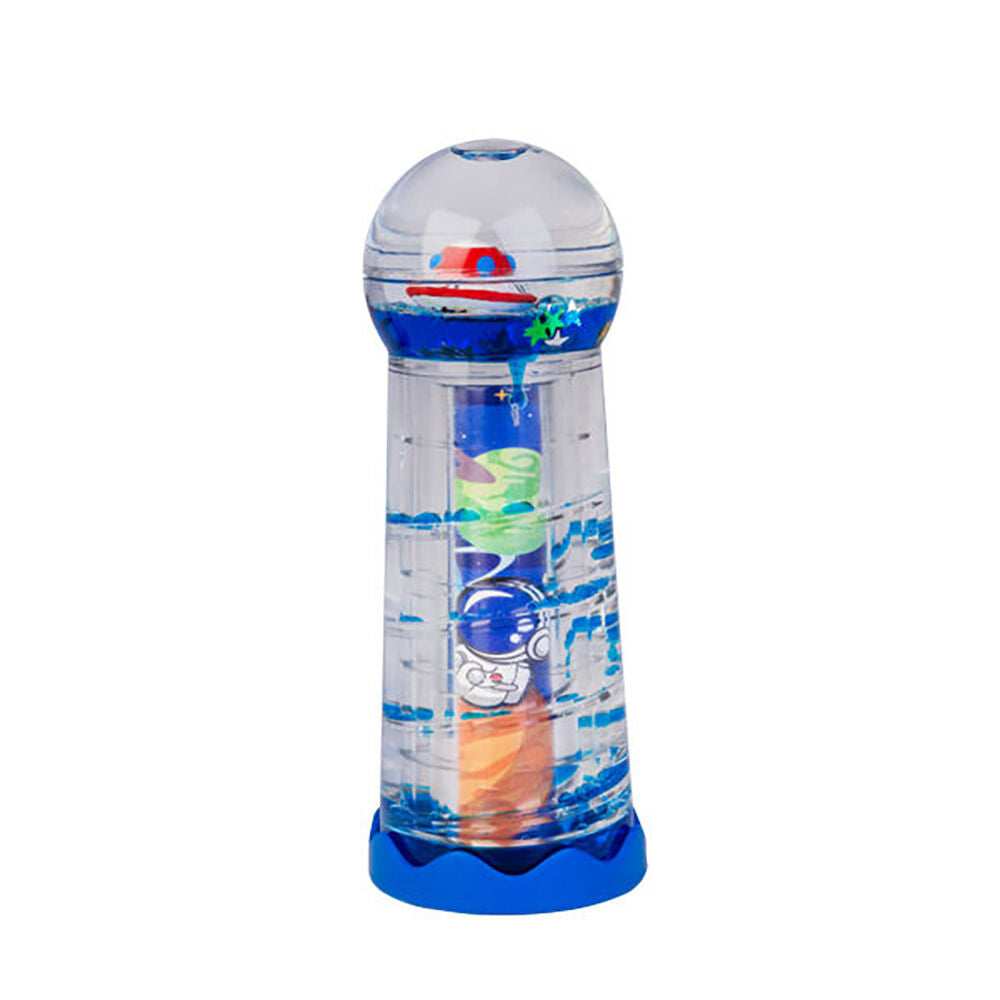 2PK Alien Liquid Timer Kaleidoscope UFO Sensory Novelty Toy 5x13cm