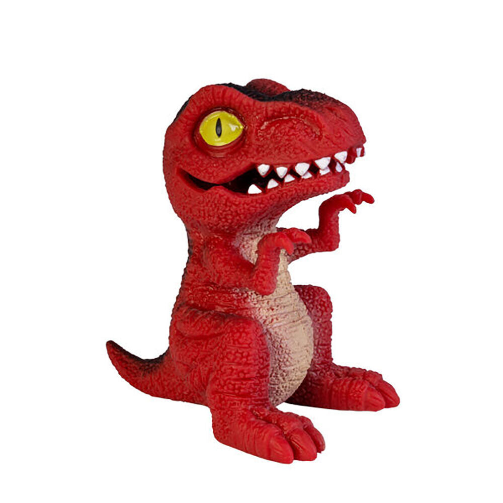 4PK Dino Island Squish T-Rex Stress Relief Squeeze Sensory Toy 6.4x10cm Soft