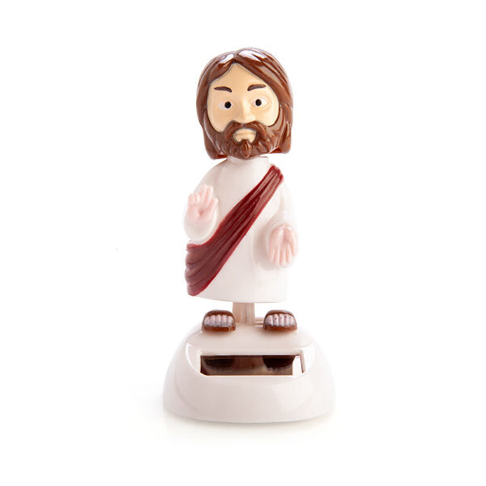 4PK MDI Solar Dancing Jesus Desk Car Dashboard Decoration Figure Toy