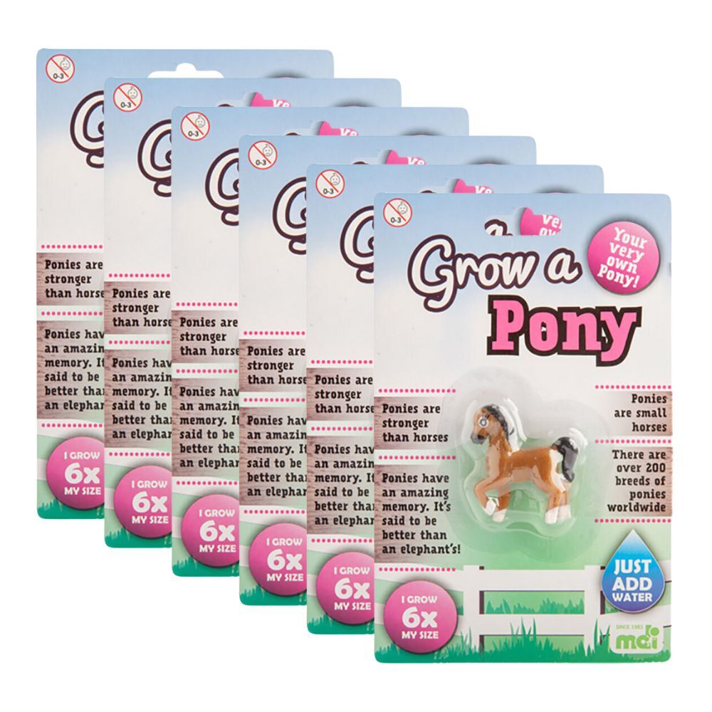 6PK MDI Grow a Pony Kids Activity Fun Play Interactive/Educational Toy