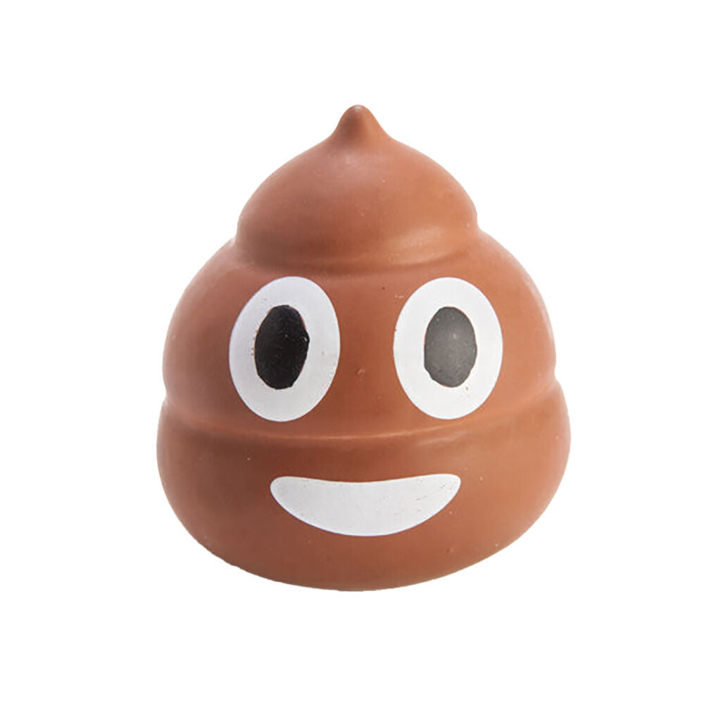3PK Koolface Koolface Stress Ball Gag Toy Poo Emoji Relief Squeeze 6.5x7.5cm