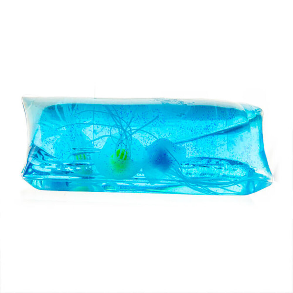 4PK Aquaworld Large Jellyfish Snake Toy Water Wriggler Kids Sensory Play Blue