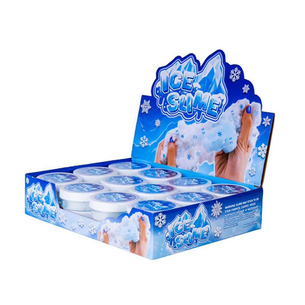6PK MDI Ice Slime Stress Reliever Sensory Kids Toy Snowy White