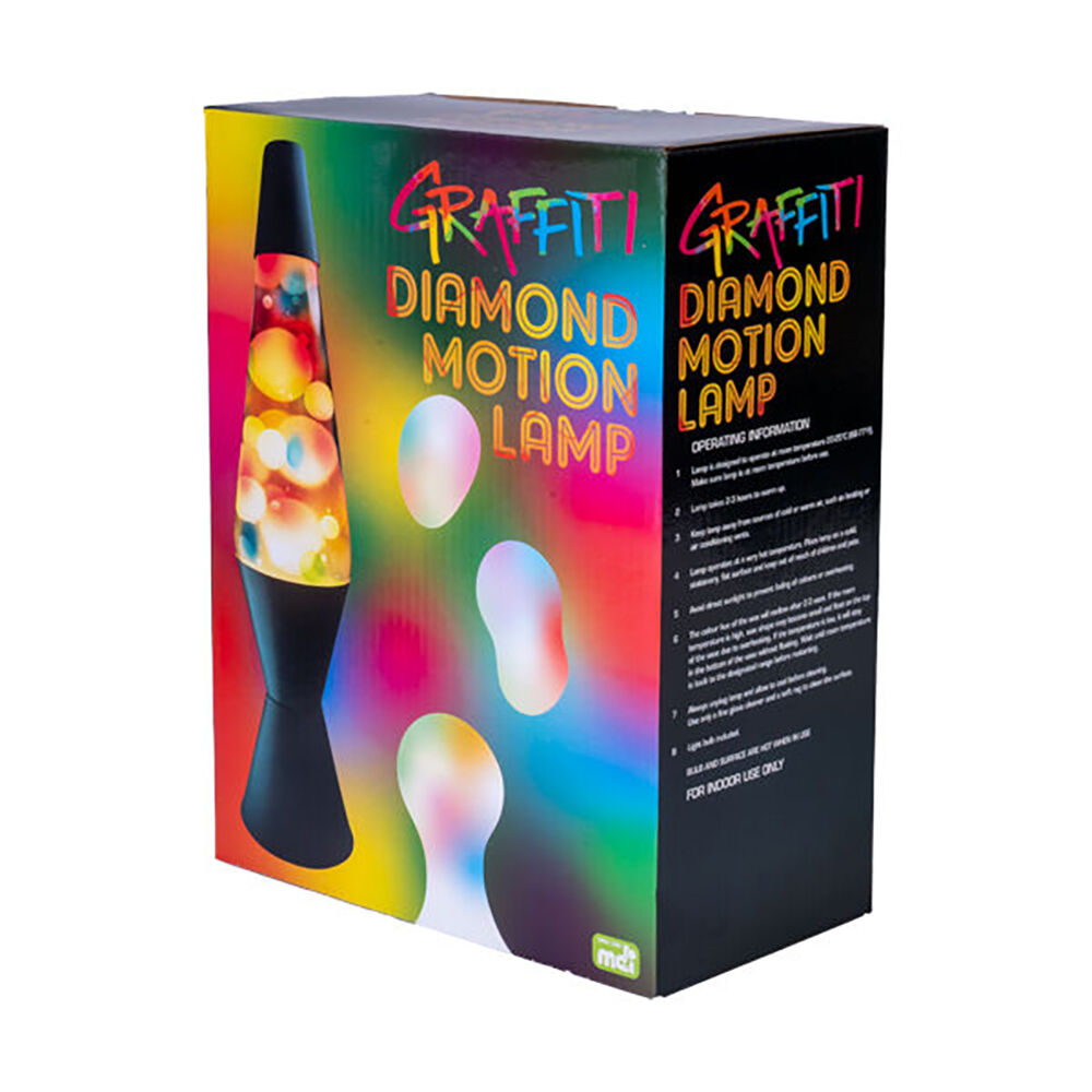 MDI Diamond Motion Lamp Bedside Tabletop Decor - Graffiti