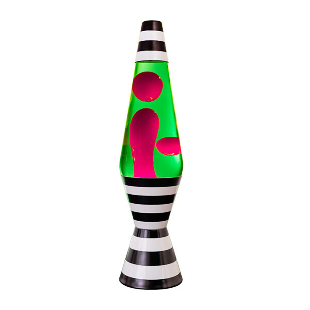 Mystical Worlds Diamond Motion Lamp Bedside Tabletop Decor - B&W Stripes