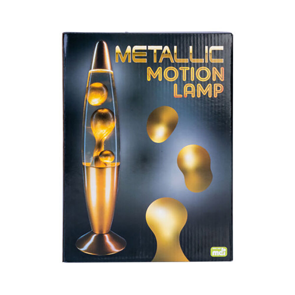 MDI Metallic Motion Lava Lamp Decorative Light 10x41cm - Gold