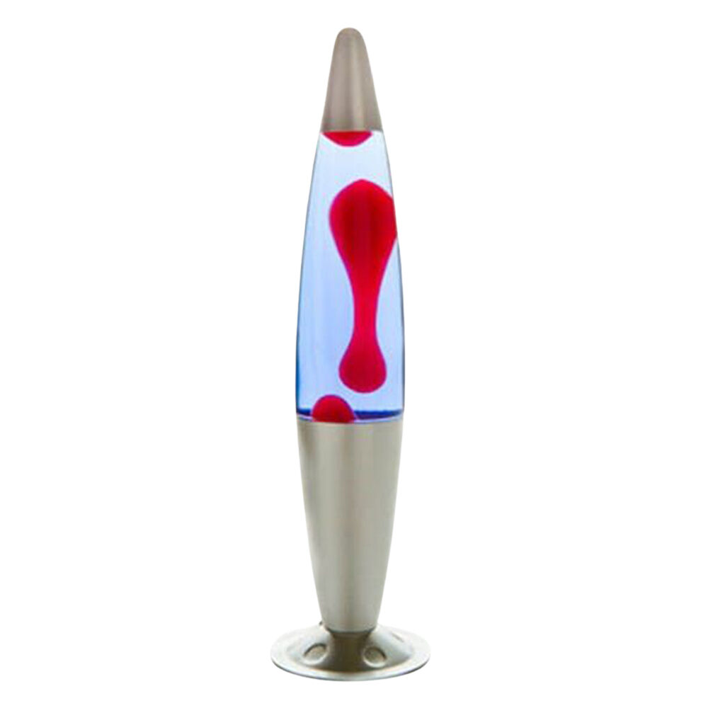 MDI Peace Motion Lamp Lava Bed Night Light Decor 10x41cm SIlver/Red/Blue