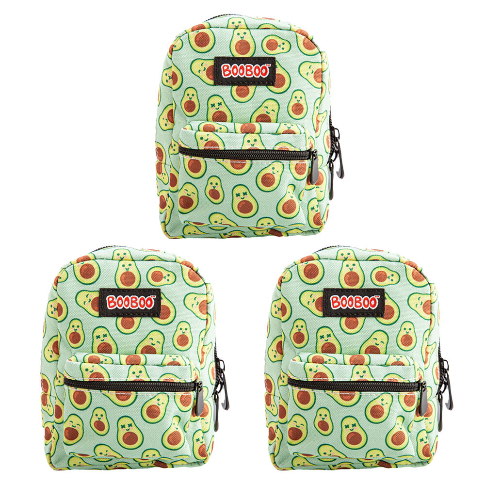 3PK MDI BooBoo Backpack Minis Avocado 11x15cm Kids/Children 3y+