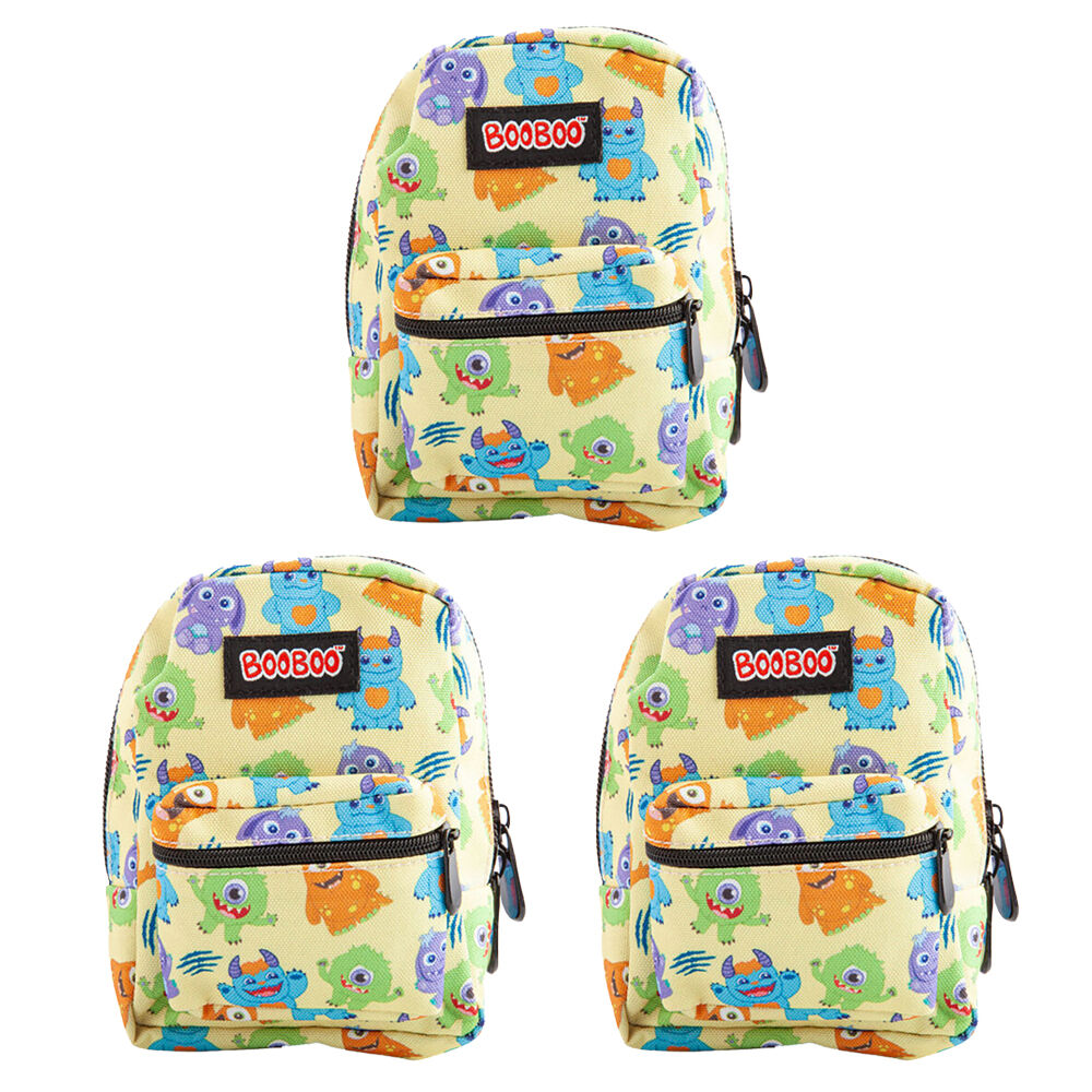 3PK MDI BooBoo Monsterlings Backpack Minis Monsterlings 11x15cm 3y+